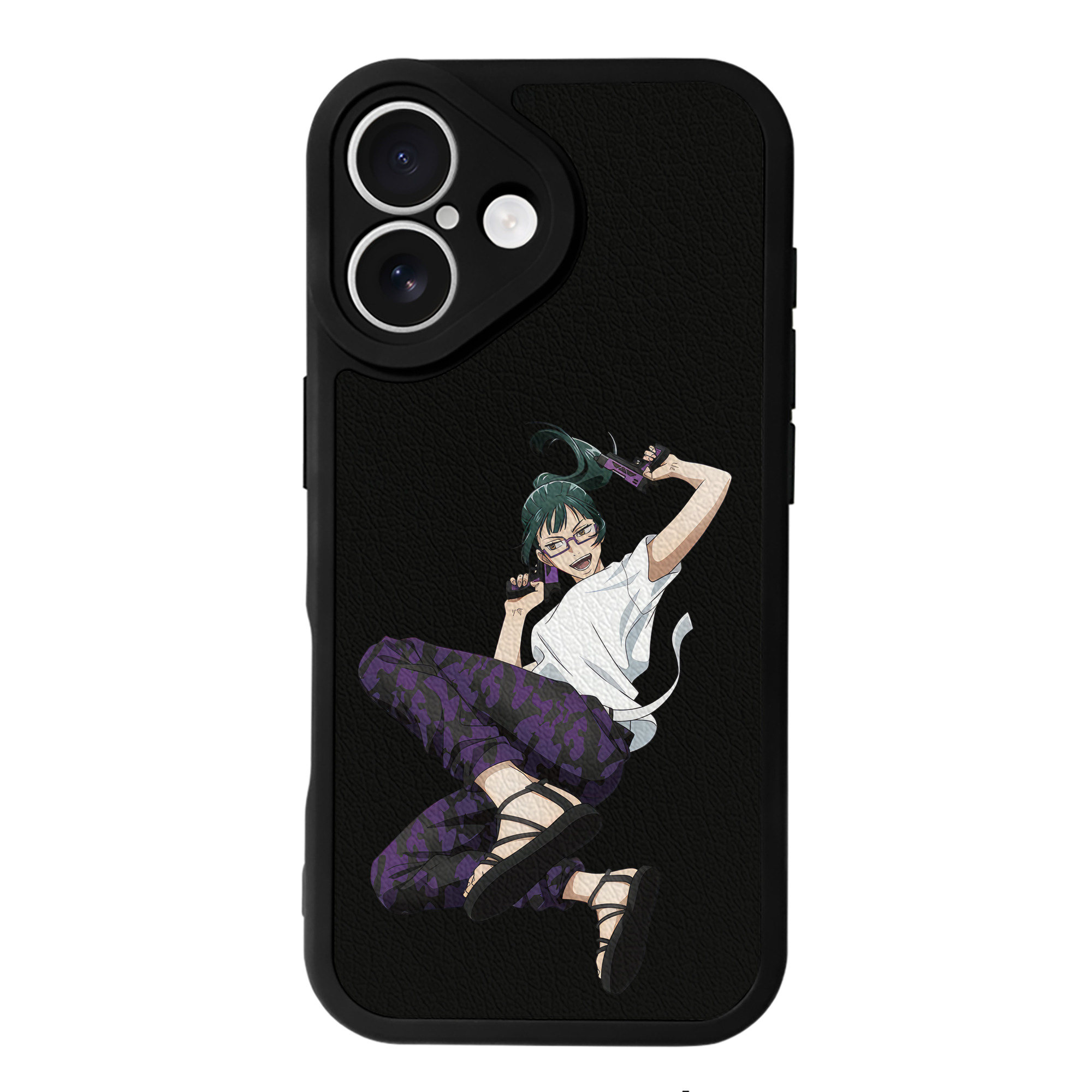 （画像用） 呪術廻戦 Jujutsu Kaisen 【iPhone 16シリーズ対応】シリコンスマホケース（レザー調） 材質：シリコン